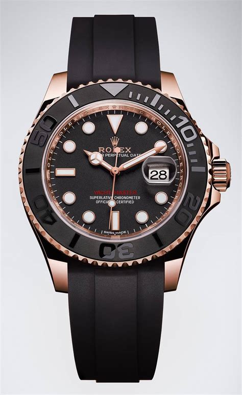 rolex yachtmaster rose gold black ceramic